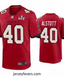 Mike Alstott Buccaneers Red Super Bowl Lv Game Jersey