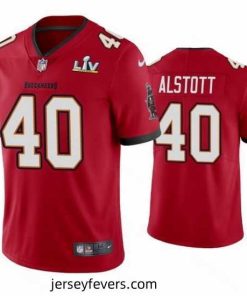 Mike Alstott Buccaneers Red Super Bowl Lv Vapor Limited Jersey