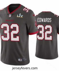 Mike Edwards Buccaneers Pewter Super Bowl Lv Vapor Limited Jersey