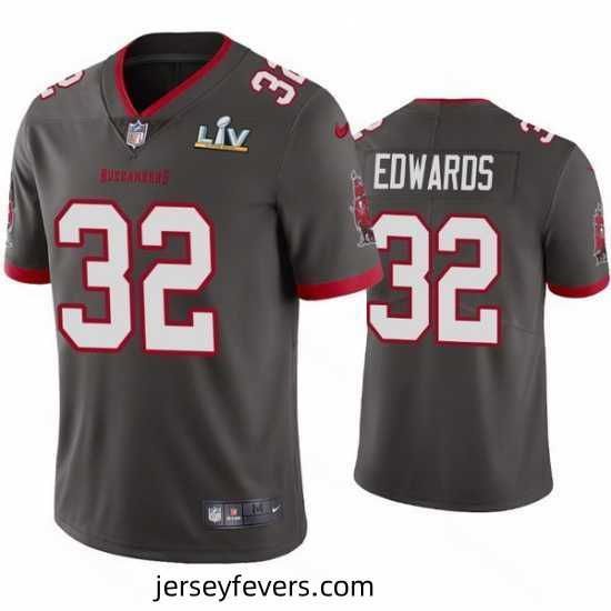 Mike Edwards Buccaneers Pewter Super Bowl Lv Vapor Limited Jersey