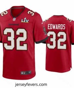 Mike Edwards Buccaneers Red Super Bowl Lv Game Jersey