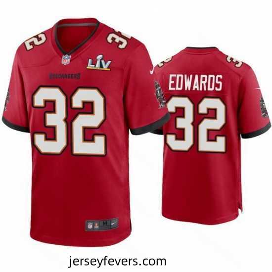 Mike Edwards Buccaneers Red Super Bowl Lv Game Jersey