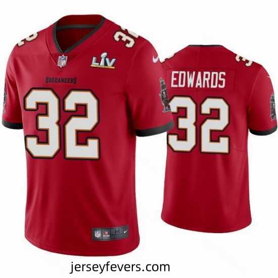 Mike Edwards Buccaneers Red Super Bowl Lv Vapor Limited Jersey