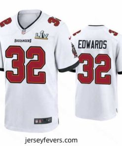 Mike Edwards Buccaneers White Super Bowl Lv Game Jersey
