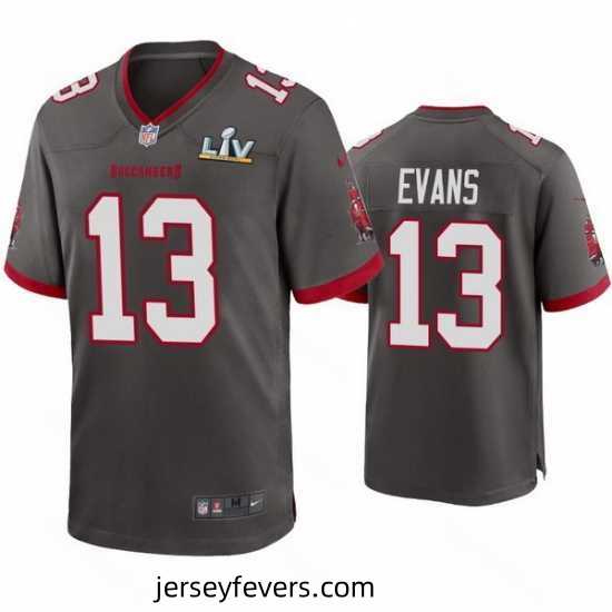 Mike Evans Buccaneers Pewter Super Bowl Lv Game Jersey