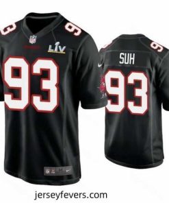 Ndamukong Suh Buccaneers Black Super Bowl Lv Game Fashion Jersey