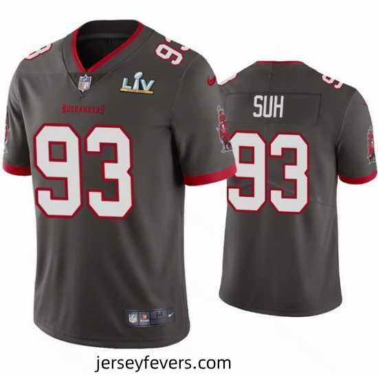 Ndamukong Suh Buccaneers Pewter Super Bowl Lv Vapor Limited Jersey