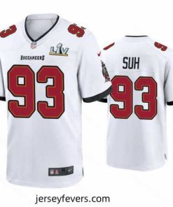 Ndamukong Suh Buccaneers White Super Bowl Lv Game Jersey