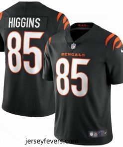 Nike Cincinnati Bengals 85 Tee Higgins Black Vapor Limited Jersey