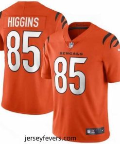 Nike Cincinnati Bengals 85 Tee Higgins Orange Vapor Limited Jersey