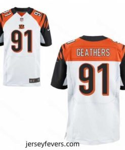 Nike Cincinnati Bengals #91 Robert Geathers White Untouchable Vapor Limited jersey