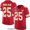 Nike Kansas City Chiefs 25 Clyde Edwards Helaire Red Team Color Bound Stitched NFL Vapor Untouchable Limited 2024 Super Bowl LVIII Jersey
