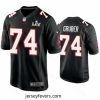 Paul Gruber Buccaneers Black Super Bowl Lv Game Fashion Jersey