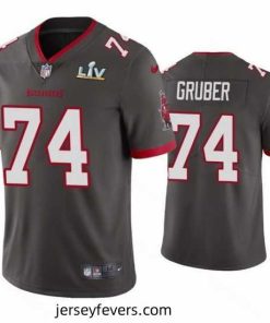 Paul Gruber Buccaneers Pewter Super Bowl Lv Vapor Limited Jersey
