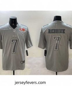Philadelphia Eagles 7 Haason Reddick Grey 2025 Super Bowl LIX Patch Atmosphere Fashion Vapor Untouchable Limited Stitched Football Jersey