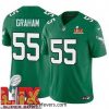 Philadelphia Eagles Brandon Graham #55 Kelly Green 2024 2025 Super Bowl LIX F.U.S.E Stitched NFL Jersey