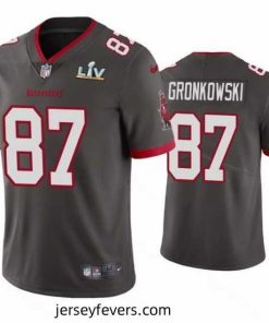 Rob Gronkowski Buccaneers Pewter Super Bowl Lv Vapor Limited Jersey