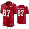 Rob Gronkowski Buccaneers Red Super Bowl Lv Vapor Limited Jersey