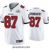 Rob Gronkowski Buccaneers White Super Bowl Lv Vapor Limited Jersey
