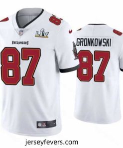 Rob Gronkowski Buccaneers White Super Bowl Lv Vapor Limited Jersey