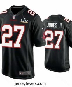 Ronald Jones Ii Buccaneers Black Super Bowl Lv Game Fashion Jersey