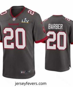 Ronde Barber Buccaneers Pewter Super Bowl Lv Game Jersey