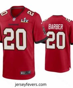 Ronde Barber Buccaneers Red Super Bowl Lv Game Jersey
