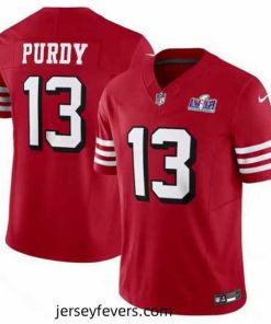 San Francisco 49ers 13 Brock Purdy 2023 F.U.S.E  New Red Vapor Untouchable Limited Stitched Football 2024 Super Bowl LVIII Jersey