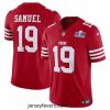 San Francisco 49ers 19 Deebo Samuel Red 2023 F.U.S.E  Vapor Untouchable Limited Stitched Football 2024 Super Bowl LVIII Jersey
