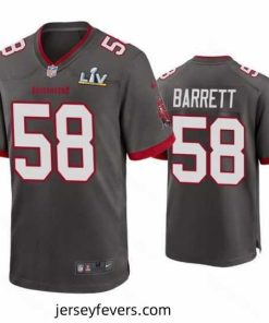 Shaquil Barrett Buccaneers Pewter Super Bowl Lv Game Jersey