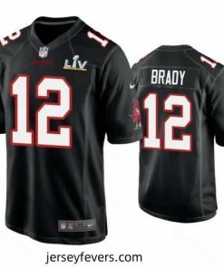 Tom Brady Buccaneers Black Super Bowl Lv Game Fashion Jersey