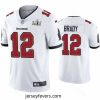 Tom Brady Buccaneers White Super Bowl Lv Vapor Limited Jersey