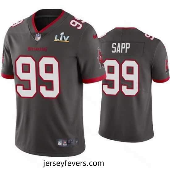 Warren Sapp Buccaneers Pewter Super Bowl Lv Vapor Limited Jersey