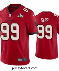 Warren Sapp Buccaneers Red Super Bowl Lv Vapor Limited Jersey