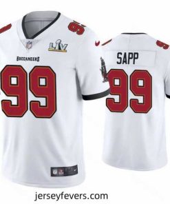 Warren Sapp Buccaneers White Super Bowl Lv Vapor Limited Jersey