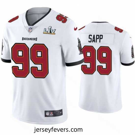 Warren Sapp Buccaneers White Super Bowl Lv Vapor Limited Jersey