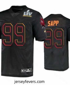 Warren Sapp Tampa Bay Buccaneers Black Super Bowl Lv Jersey