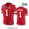 Toddler Kansas City Chiefs 1 Jerick McKinnon Red Super Bowl LVII Patch Vapor Untouchable Limited Stitched Jersey