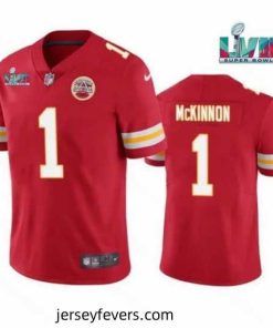 Toddler Kansas City Chiefs 1 Jerick McKinnon Red Super Bowl LVII Patch Vapor Untouchable Limited Stitched Jersey