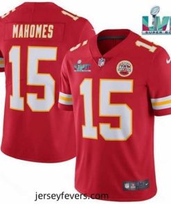 Toddler Kansas City Chiefs 15 Patrick Mahomes Red Super Bowl LVII Patch Vapor Untouchable Limited Stitched Jersey