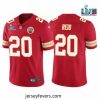 Toddler Kansas City Chiefs 20 Justin Reid Red Super Bowl LVII Patch Vapor Untouchable Limited Stitched Jersey
