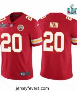 Toddler Kansas City Chiefs 20 Justin Reid Red Super Bowl LVII Patch Vapor Untouchable Limited Stitched Jersey