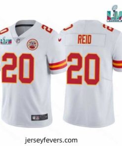 Toddler Kansas City Chiefs 20 Justin Reid White Super Bowl LVII Patch Vapor Untouchable Limited Stitched Jersey