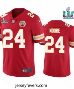 Toddler Kansas City Chiefs 24 Skyy Moore Red Super Bowl LVII Patch Vapor Untouchable Limited Stitched Jersey