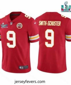 Toddler Kansas City Chiefs 9 JuJu Smith Schuster Red Super Bowl LVII Patch Vapor Untouchable Limited Stitched Jersey