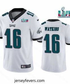 Toddler Philadelphia Eagles 16 Quez Watkins White Super Bowl LVII Vapor Untouchable Limited Stitched Jersey