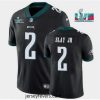 Toddler Philadelphia Eagles 2 Darius Slay JR Black Super Bowl LVII Patch Vapor Untouchable Limited Stitched Jersey