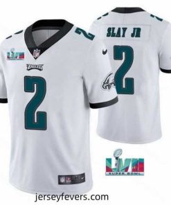 Toddler Philadelphia Eagles 2 Darius Slay JR White Super Bowl LVII Patch Vapor Untouchable Limited Stitched Jersey