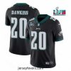 Toddler Philadelphia Eagles 20 Brian Dawkins Black Super Bowl LVII Patch Vapor Untouchable Limited Stitched Jersey
