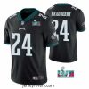 Toddler Philadelphia Eagles 24 James Bradberry Black Super Bowl LVII Vapor Untouchable Limited Stitched Jersey